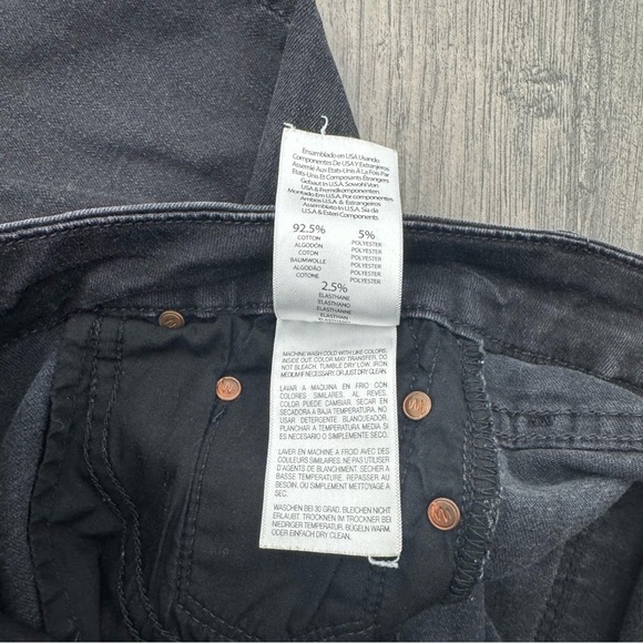 MOTHER Women's Black Looker Ankle Fray Jeans Size 25 - Picture 11 of 16
